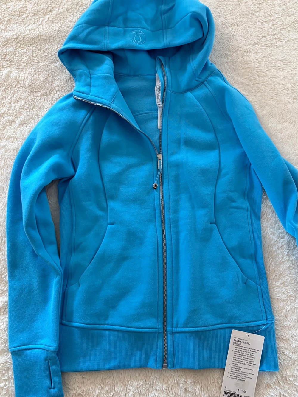 Lululemon full zip scuba hoodie NWT